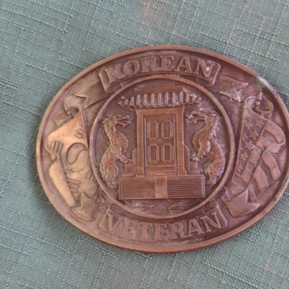 Korean Veteran Belt Buckle - Picture 1 of 3